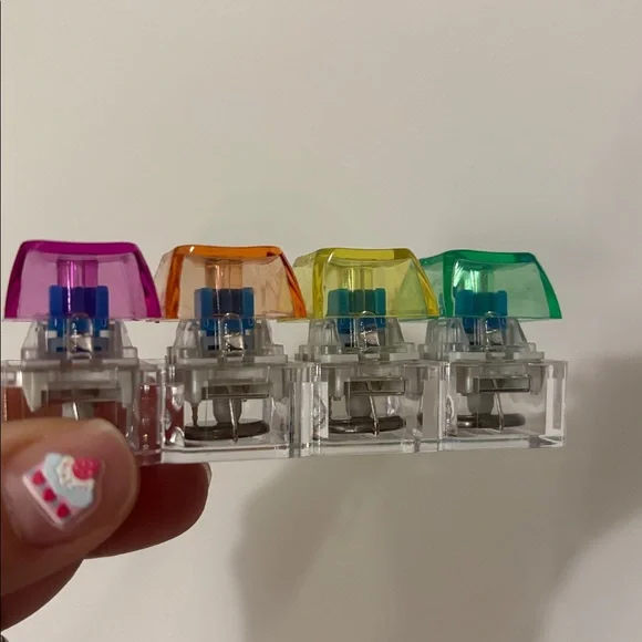 🌈🧊Light-Up Click Fidget Toy Keychain - Picture 8 of 14